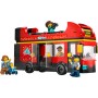 LEGO CITY Červený dvoupodlažní vyhlídkový autobus 60407 STAVEBNICE