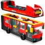 LEGO CITY Červený dvoupodlažní vyhlídkový autobus 60407 STAVEBNICE