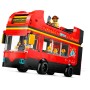 LEGO CITY Červený dvoupodlažní vyhlídkový autobus 60407 STAVEBNICE