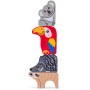 WOODY DŘEVO Puzzle zvířátka 11 dílků na desce *DŘEVĚNÉ HRAČKY*
