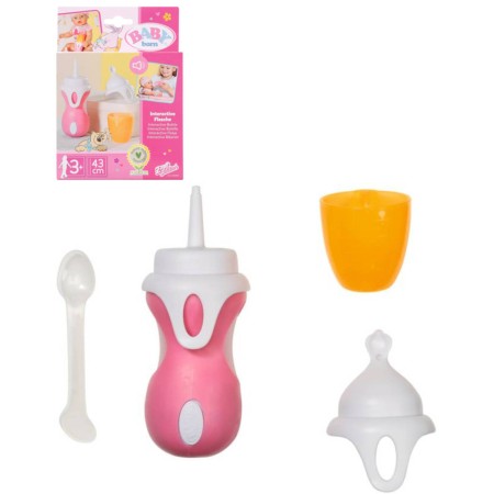 ZAPF BABY BORN Interaktivní lahvička a lžička pro miminko na baterie Zvuk