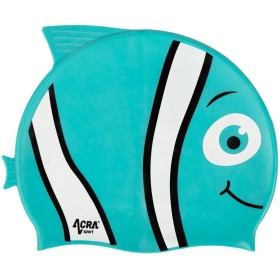 ACRA Čepice koupací dětská silikonová do vody tyrkysová Nemo