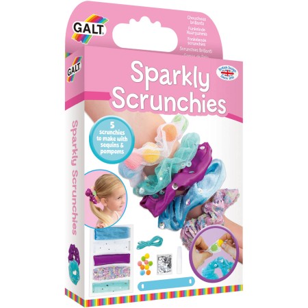 GALT Třpytivé gumičky do vlasů Scrunchies kreativní set výroba gumiček