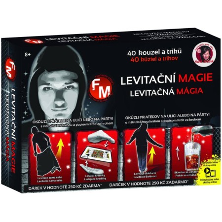 Škola kouzel Levitační magie 40 triků + dárek v hodnotě 250Kč