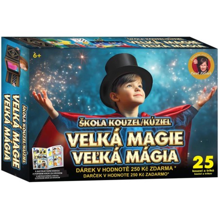 Škola kouzel Velká magie 25 triků + dárek v hodnotě 250Kč