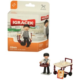 EFKO IGRÁČEK Číšník povolání set figurka s doplňky v krabičce