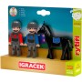 EFKO IGRÁČEK TRIO Rytíři set 2 figurky kloubové s koněm