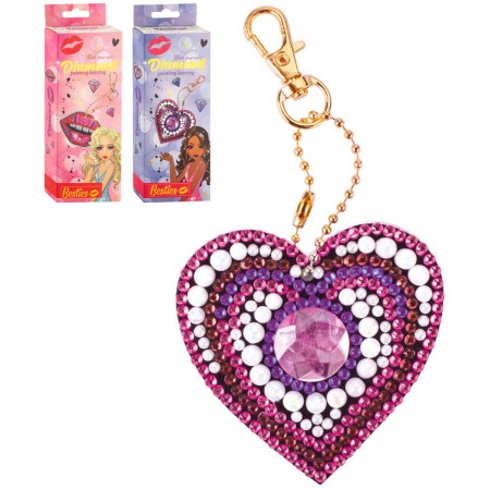 Výroba diamantového přívěsku na klíče Diamantové malování klíčenka 2 druhy