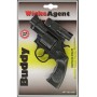 Pistole dětská kapslovka Buddy 23cm s tlumičem 12 ran plast