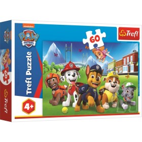 TREFL PUZZLE Tlapková patrola na trávníku 33x22cm skládačka 60 dílků