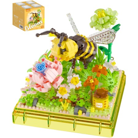 Stavebnice mini KOCO Včelka 688 dílků v průhledném boxu plast