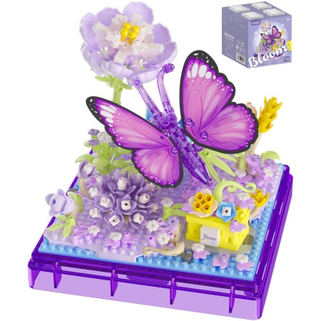 Stavebnice mini KOCO Motýlek 471 dílků v průhledném boxu plast