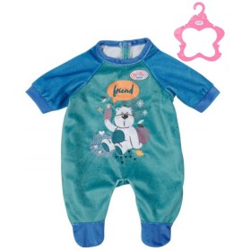 ZAPF BABY BORN Sametové dupačky modré 43cm pro panenku miminko