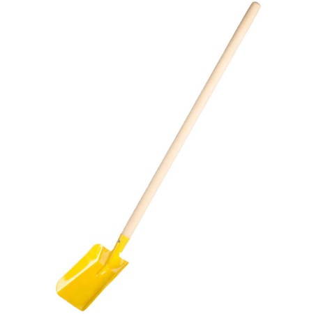 DŘEVO Lopata žlutá dětské nářadí s násadou 80cm kov *DŘEVĚNÉ HRAČKY*