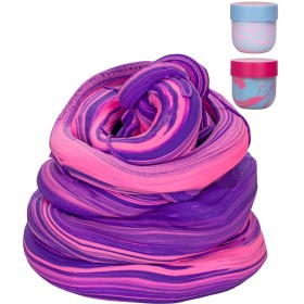 Glamour hmota máslová 500ml zábavný dvoubarevný sliz v kelímku 3 barvy
