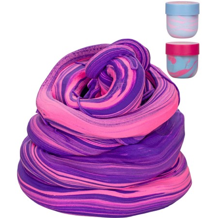 Glamour hmota máslová 500ml zábavný dvoubarevný sliz v kelímku 3 barvy