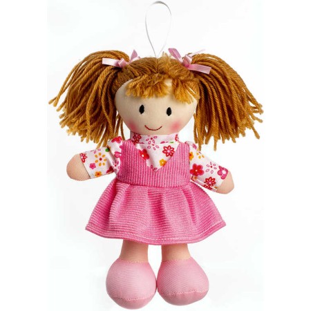 Panenka Verunka hadrová 20cm česky mluvící básničky na baterie Světlo Zvuk