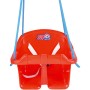 Houpačka baby plastová Červená se zábranou skořepina závěsná