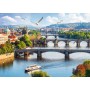 TREFL PUZZLE Foto Pražské mosty 500 dílků 48x34cm skládačka