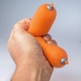 Klobása antistresová strečová mačkací 18cm dětská žertovinka