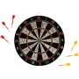ACRA Terč na šipky závěsný 40cm kovový rám + 6 šipek