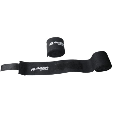 ACRA Bandáž na ruce pro bojové sporty 280x5cm černá