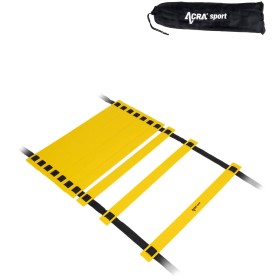 ACRA Žebřík na agility tréninkový 5m plastové příčky žluto-černý