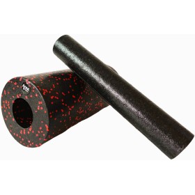 ACRA Masážní válec roller 2v1 červenočerný 33cm set 2ks