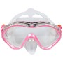 ACRA Šnorchlovací dětský set Maska Šnorchl 2v1 růžový