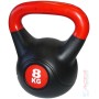 ACRA Činka kettlebell s cementovou náplní 8 kg černo-červená