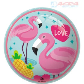 ACRA Baby míč Plameňák 23cm lakovaný potištěný