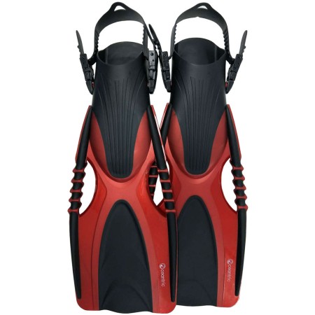 ACRA Ploutve Delta roztahovací s páskem vel.40/43 L/XL červené P59936B