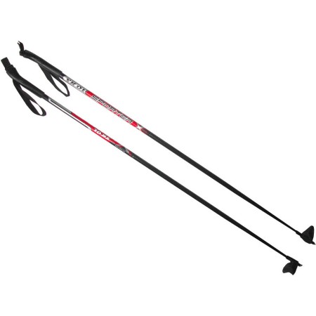 SKOL Hole běžecké 155-160cm černo-červené hůlky na běžky set 1 pár