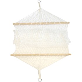 ACRA Houpací síť závěsná 245cm s rozpěrným prkénkem Bílá J02/1