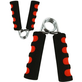 ACRA Posilovač prstů pěnový s pružinou červený set 2ks