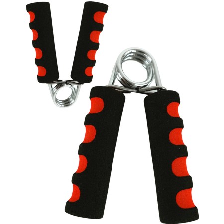 ACRA Posilovač prstů pěnový s pružinou červený set 2ks