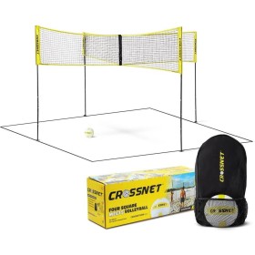 CROSSNET Volejbalová sada 4 rohové sítě / tyče / volejbalový míč