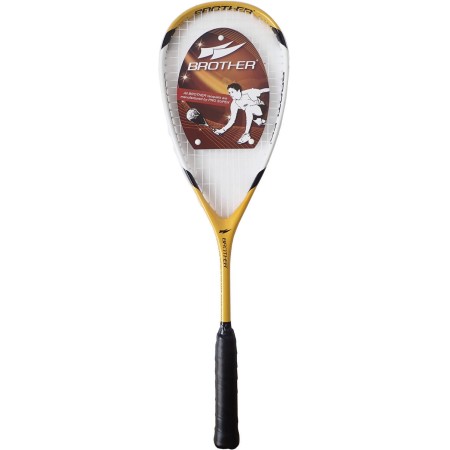 BROTHER Squashová raketa Composite 195g rekreační žlutá