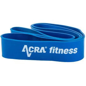 ACRA Posilovací fitness odporová guma 64mm modrá