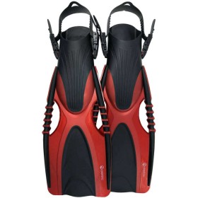 ACRA Ploutve Delta roztahovací s páskem 36/40 červené P59936A