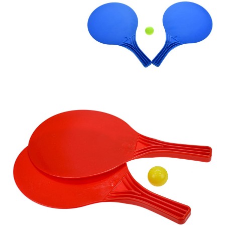 Pálky barevné plážové s míčkem 2 barvy plast