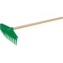 LENA Hrábě dětské zahradní nářadí zelené 60cm dřevo/plast