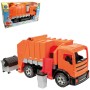 LENA GIGA TRUCKS Auto 2 osé funkční popeláři + 2 kontejnery na písek