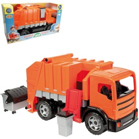 LENA GIGA TRUCKS Auto 2 osé funkční popeláři + 2 kontejnery na písek