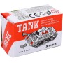Tank kovový natahovací obrněné retro vozidlo na klíček v krabičce