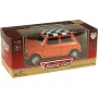 Auto Mini Cooper retro kovové 11cm zpětný chod 4 barvy