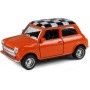 Auto Mini Cooper retro kovové 11cm zpětný chod 4 barvy