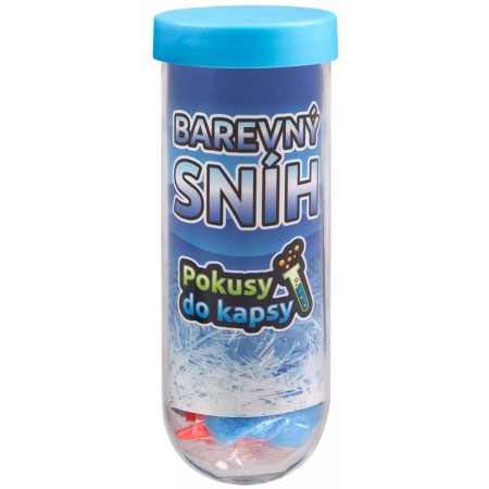 ALBI SCIENCE Pokusy do kapsy Barevný sníh dětský experimentální set