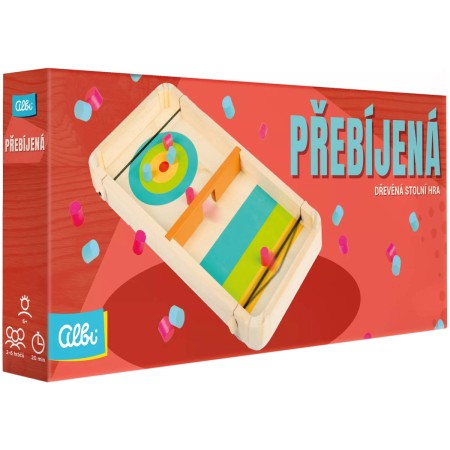 ALBI DŘEVO Přebíjená Dřevěná stolní hra *SPOLEČENSKÉ HRY*