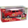 Auto Trabant kovový 12cm červený retro bourák 1:32 v krabici